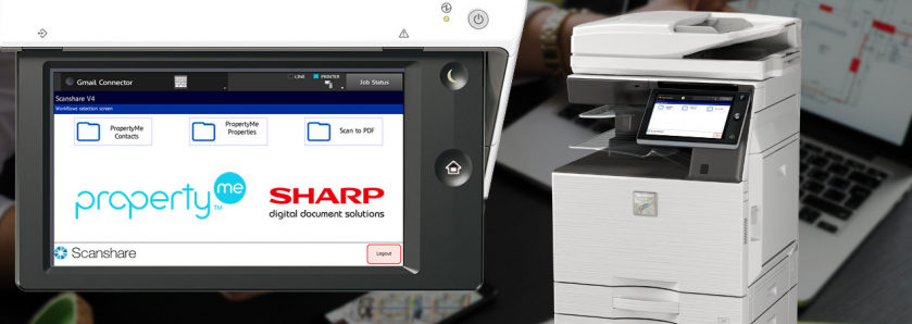 Property Me Integration with Sharp Photocopiers