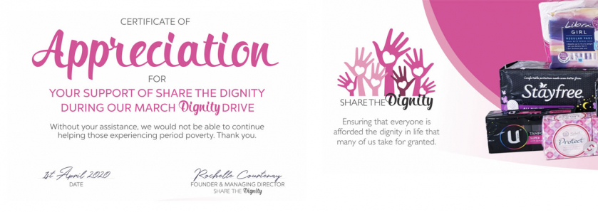 Share The Dignity - DDS Community Involvement
